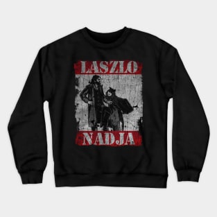 TEXTURE ART - Laszlo and Nadja Bat Crewneck Sweatshirt